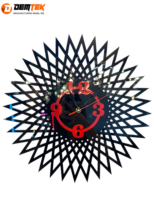 DEMTEK "Black & Red" Clock