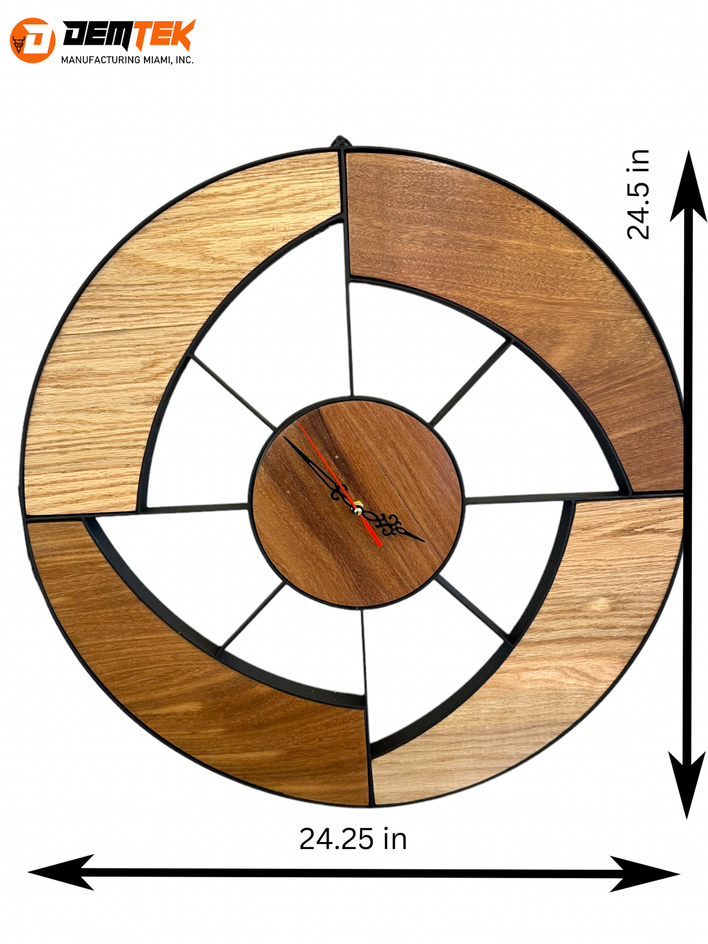 DEMTEK "Wooden Art" Wooden Clock