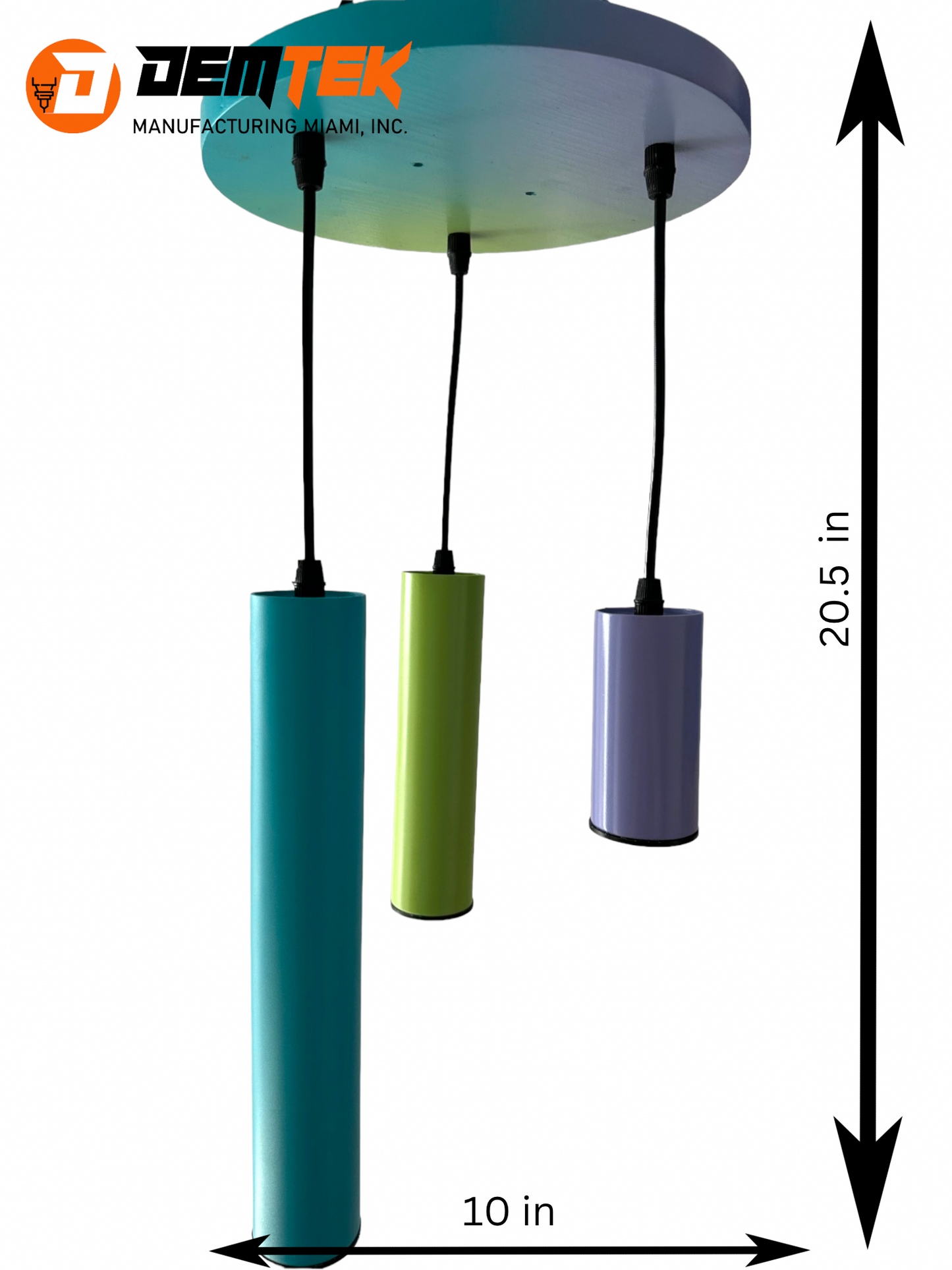 DEMTEK "Color Burst" Pendant Light