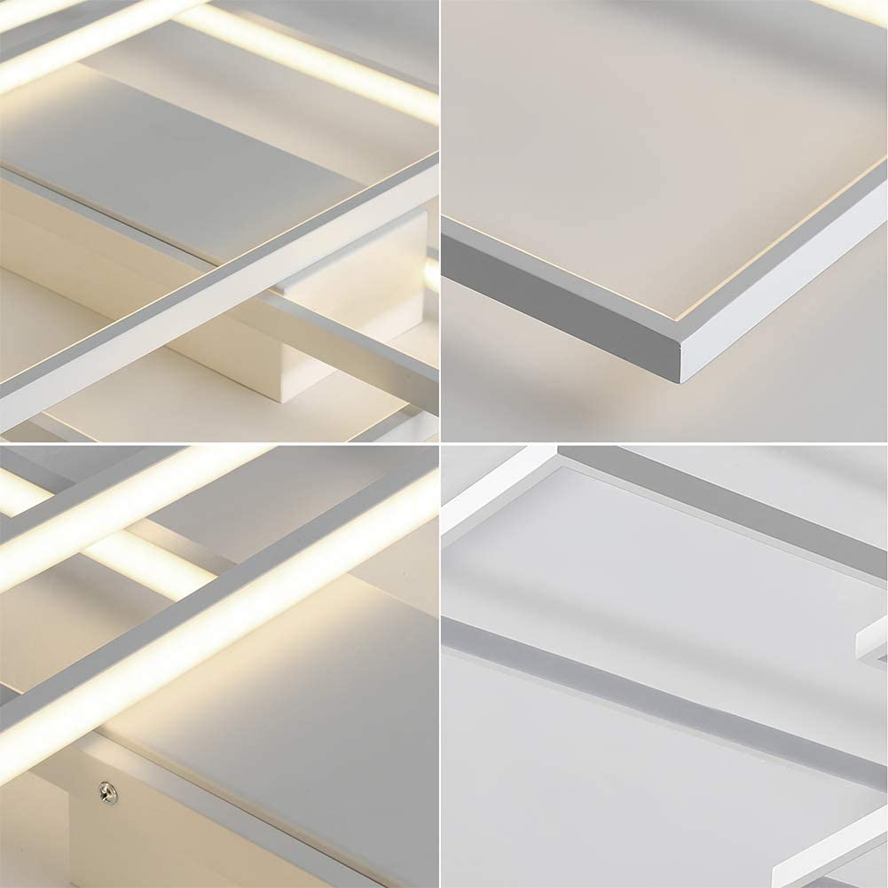 LED Modern Square Acrylic Flush Mount Ceiling Light