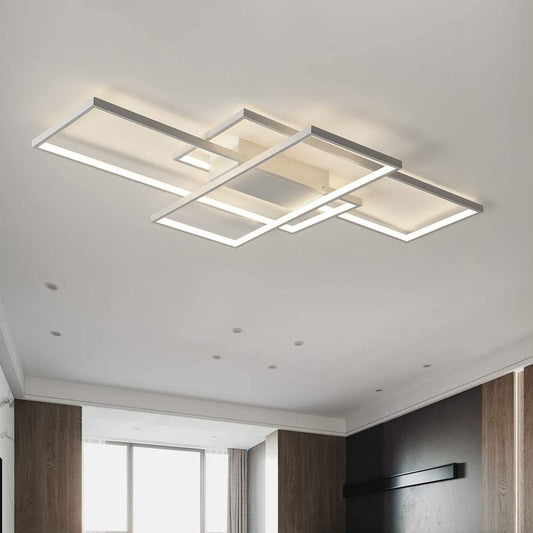 LED Modern Square Acrylic Flush Mount Ceiling Light