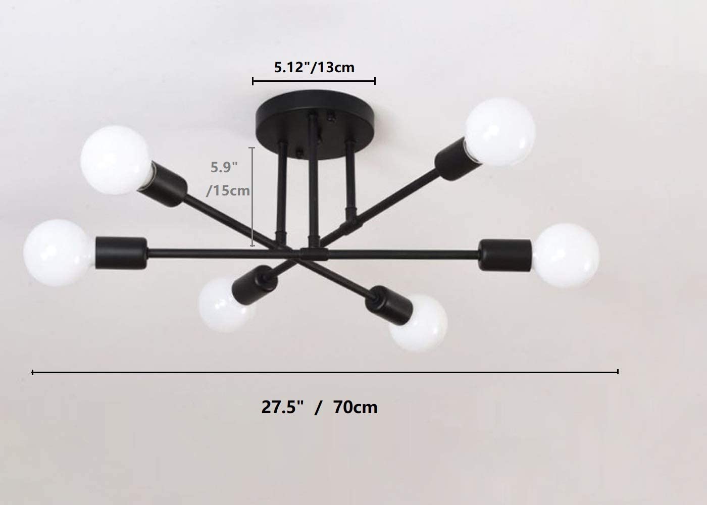 6 Light Sputnik Ceiling Light