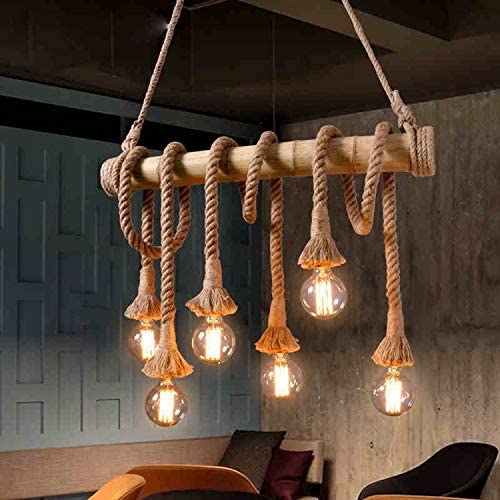 Bamboo Rope Pendant Light