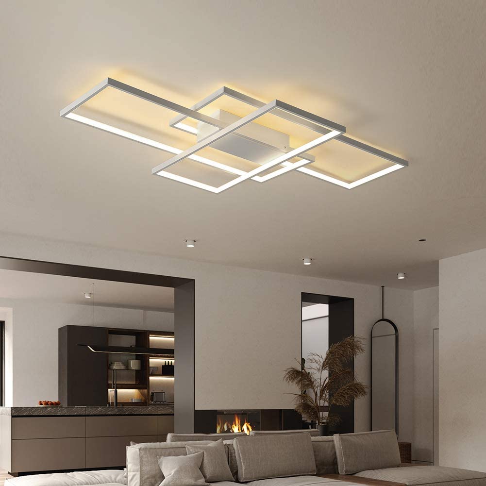 LED Modern Square Acrylic Flush Mount Ceiling Light