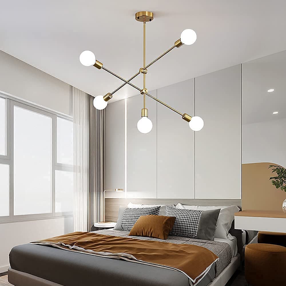 Gold Sputnik Ceiling Light