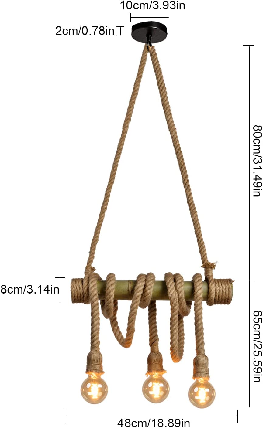 Bamboo Rope Pendant Light – LED TECH MIAMI