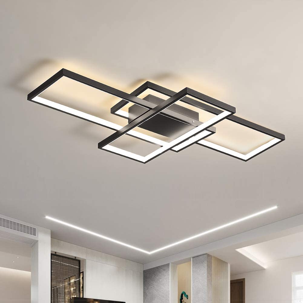 LED Modern Square Acrylic Flush Mount Ceiling Light