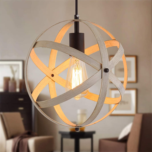 Farmhouse Basket Vintage Pendant Light