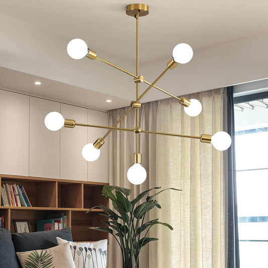 Gold Sputnik Ceiling Light