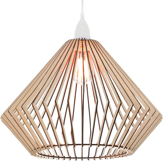 Wooden Boho Pendant Light