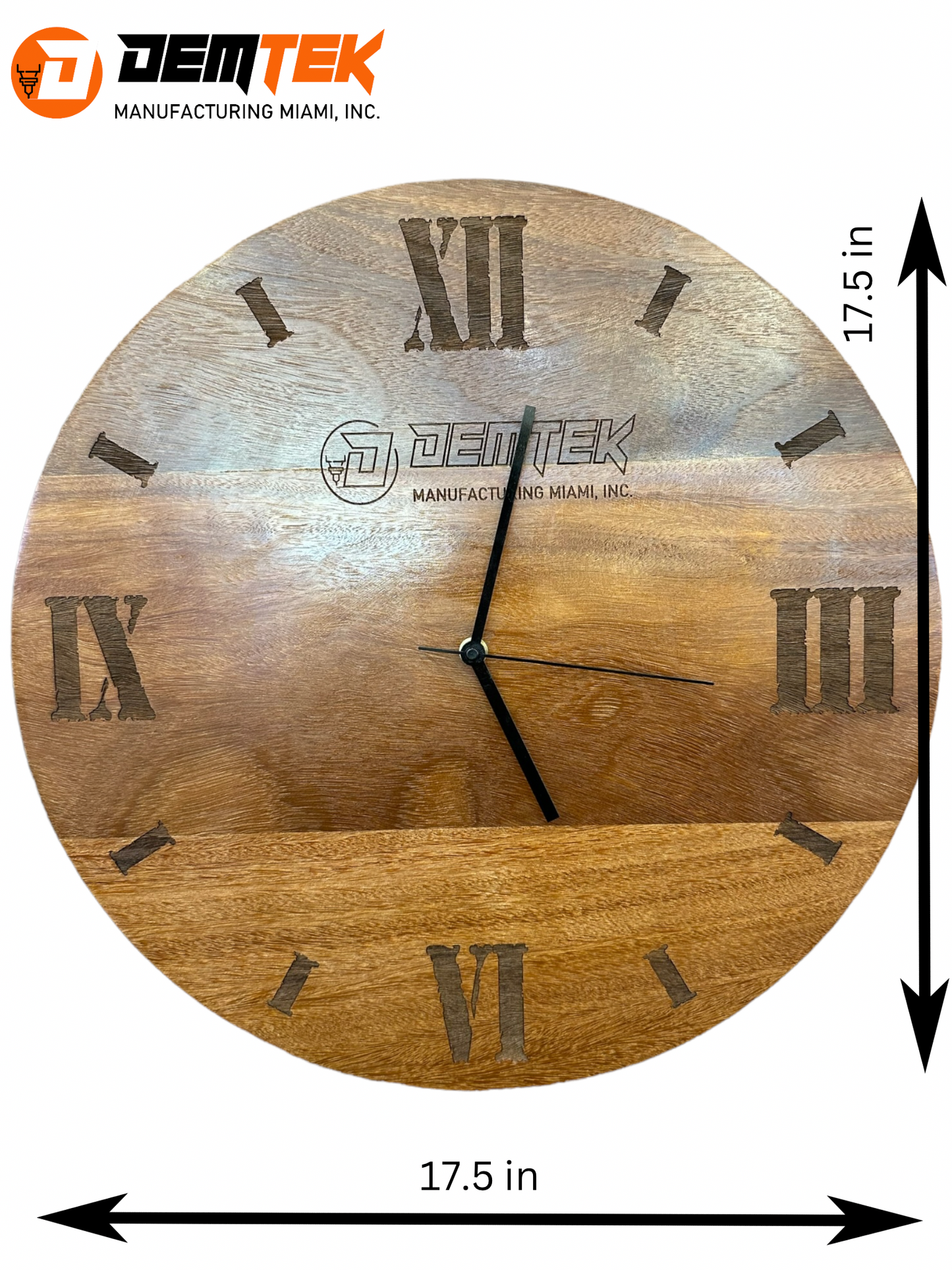 "Timeless Beauty" Wooden Clock