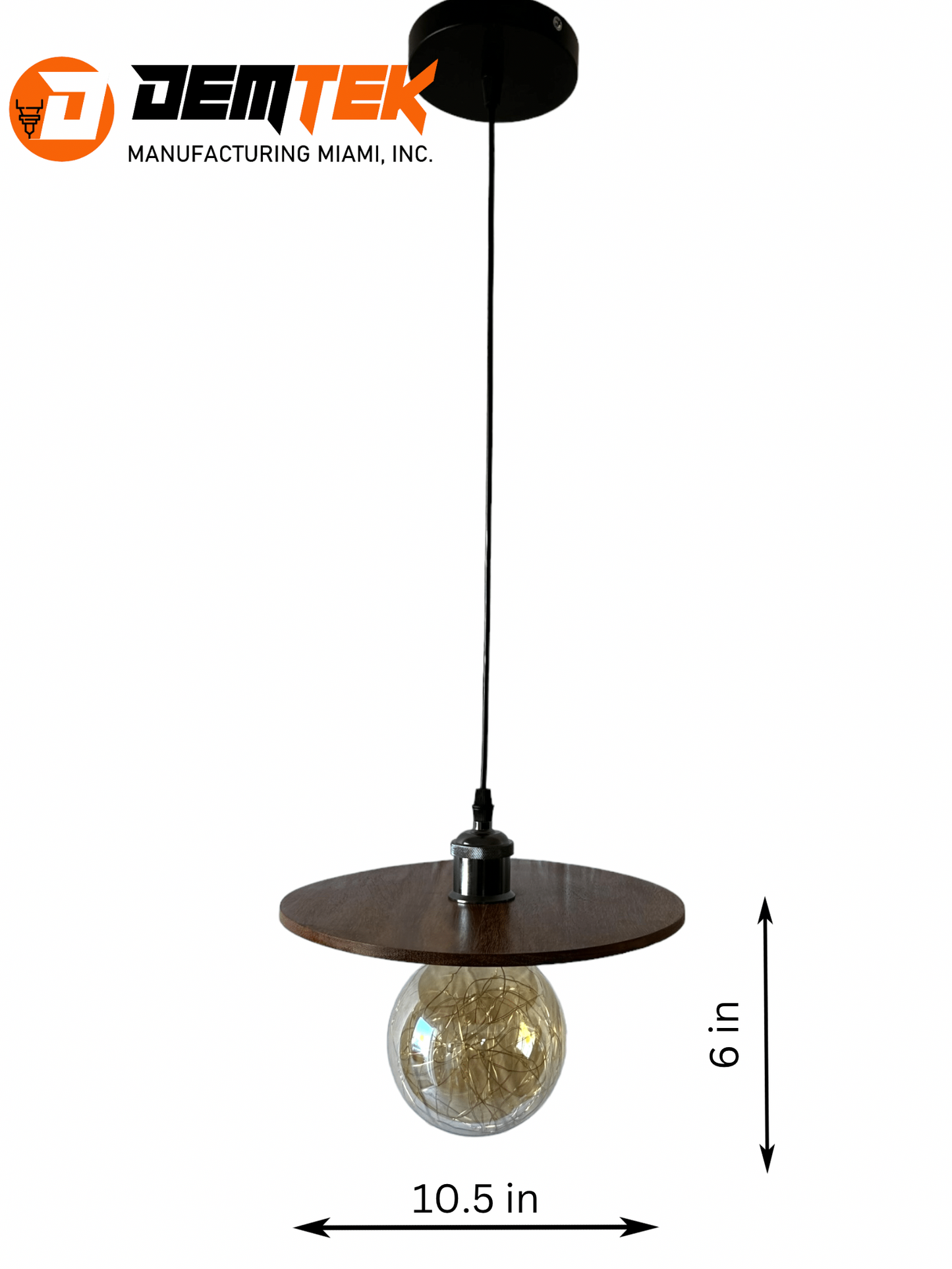 DEMTEK "The Firefly" Pendant Light (Bulb Included)