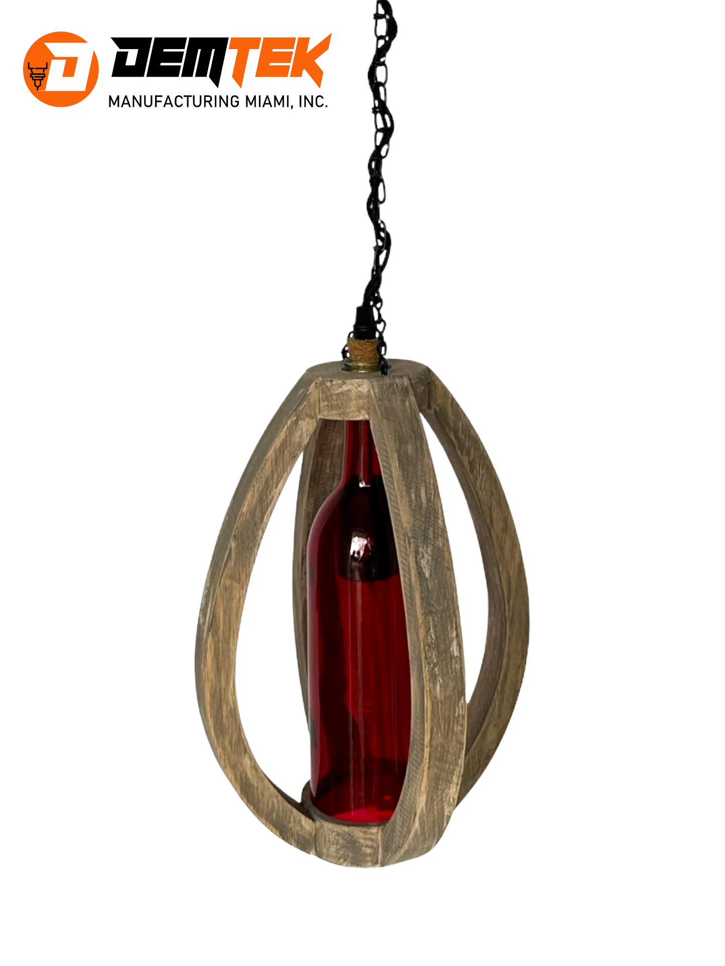 DEMTEK "The Wine Bottle" Pendant Light (Bulb Included)