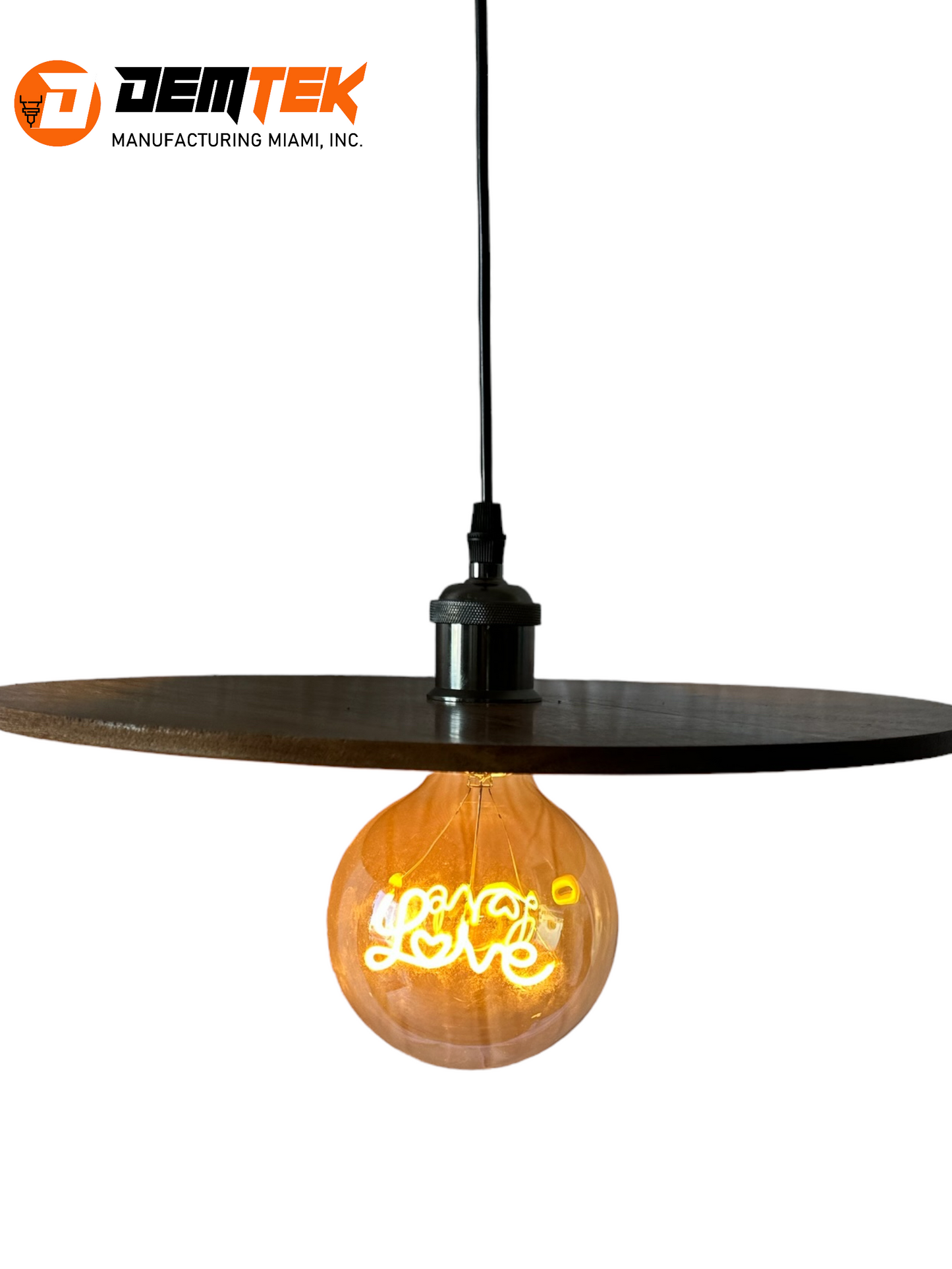 DEMTEK "Love" Pendant Light (Bulb Included)