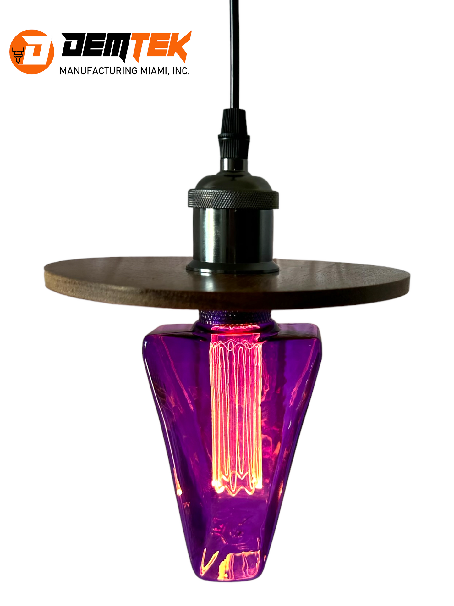 DEMTEK "The Purple Odyssey" Pendant Light (Bulb Included)