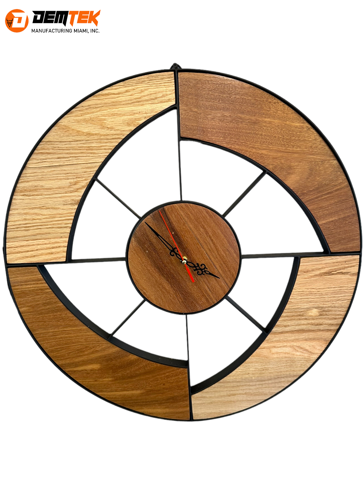 DEMTEK "Wooden Art" Wooden Clock