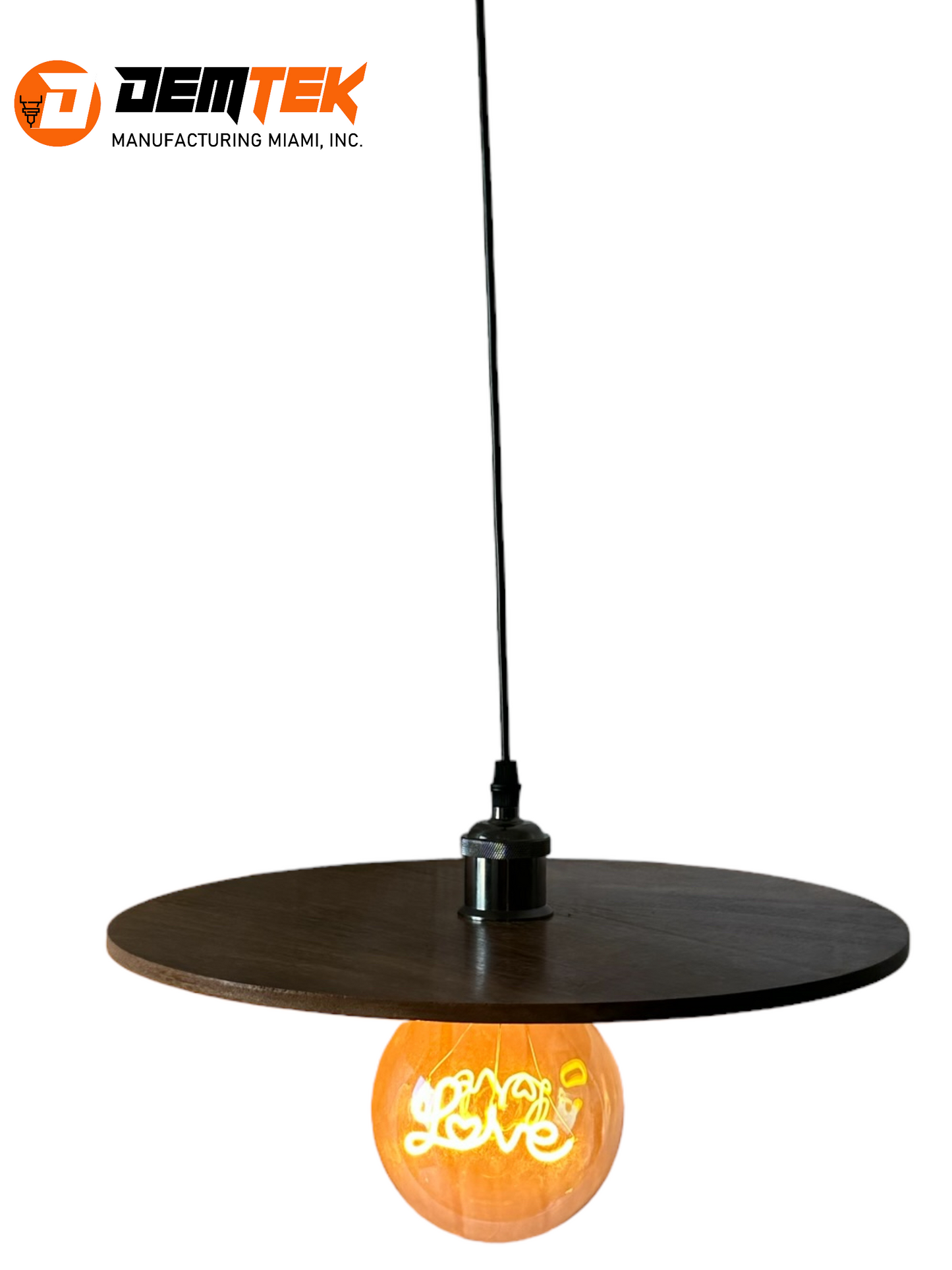 DEMTEK "Love" Pendant Light (Bulb Included)