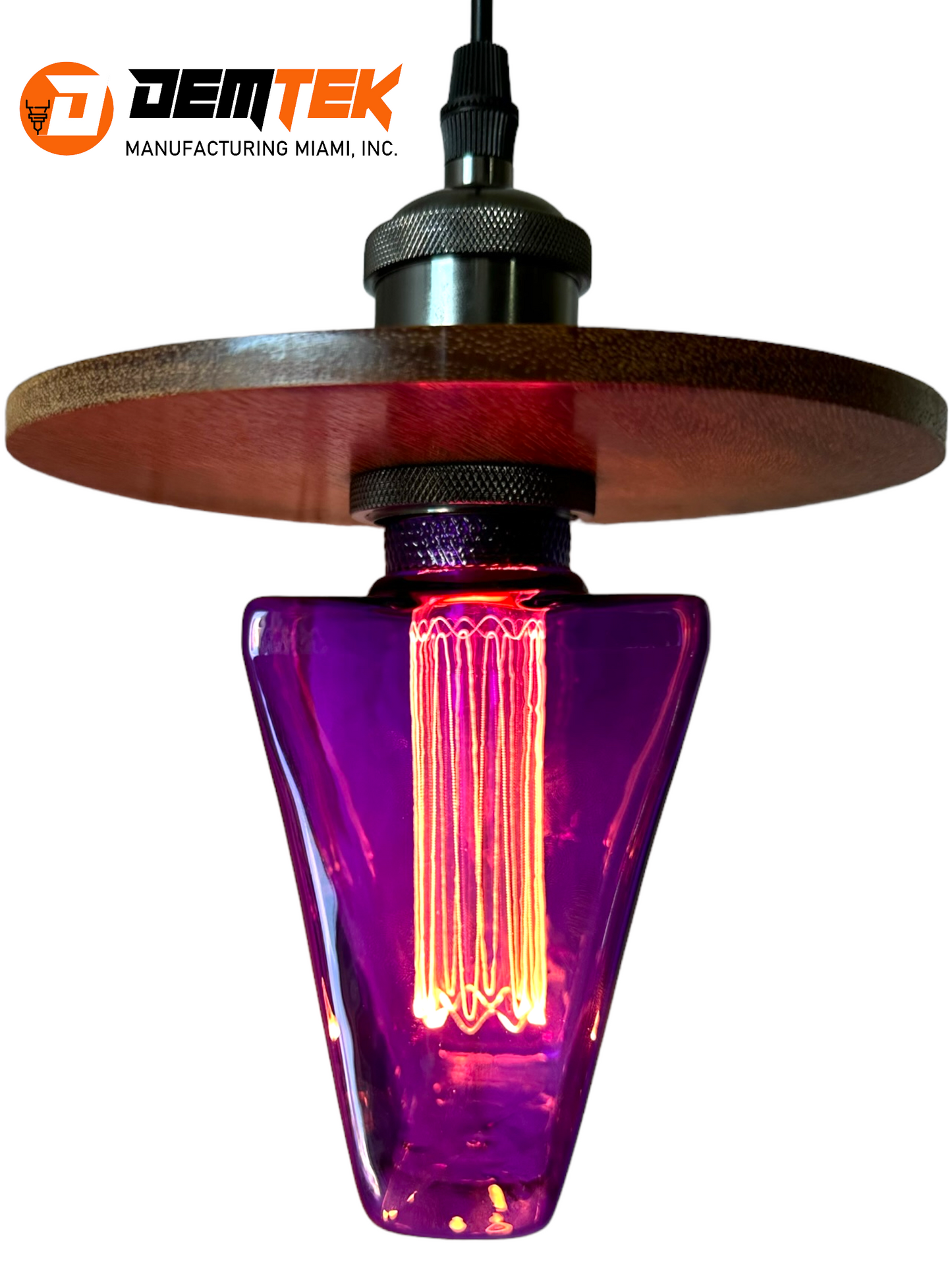 DEMTEK "The Purple Odyssey" Pendant Light (Bulb Included)