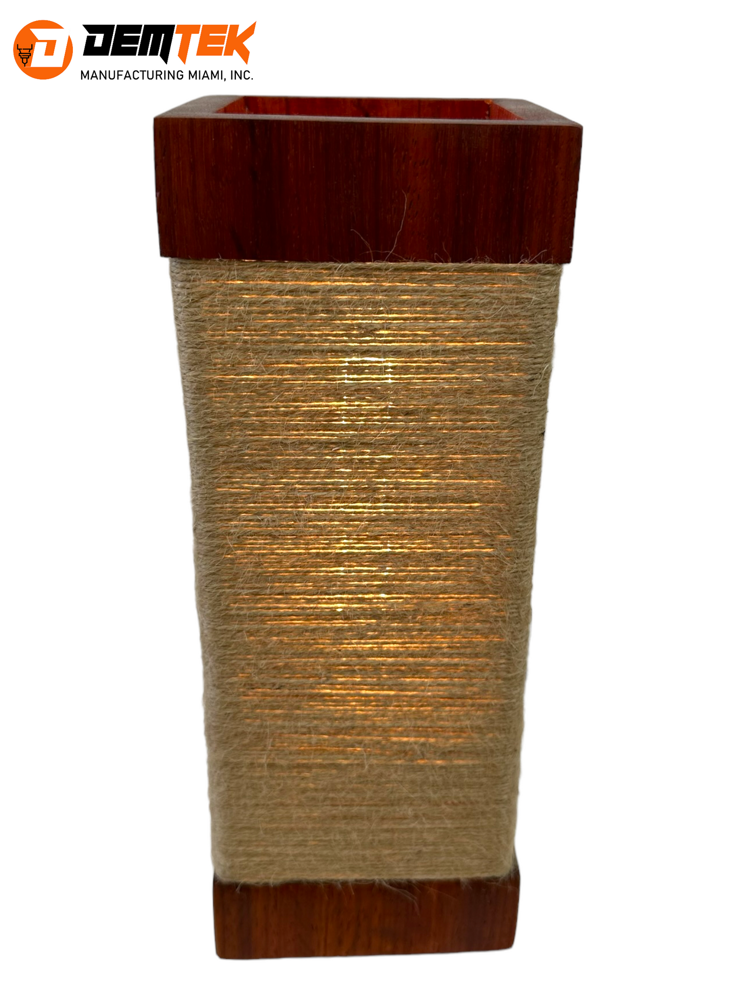 DEMTEK "The Wooden Lantern" Table Lamp