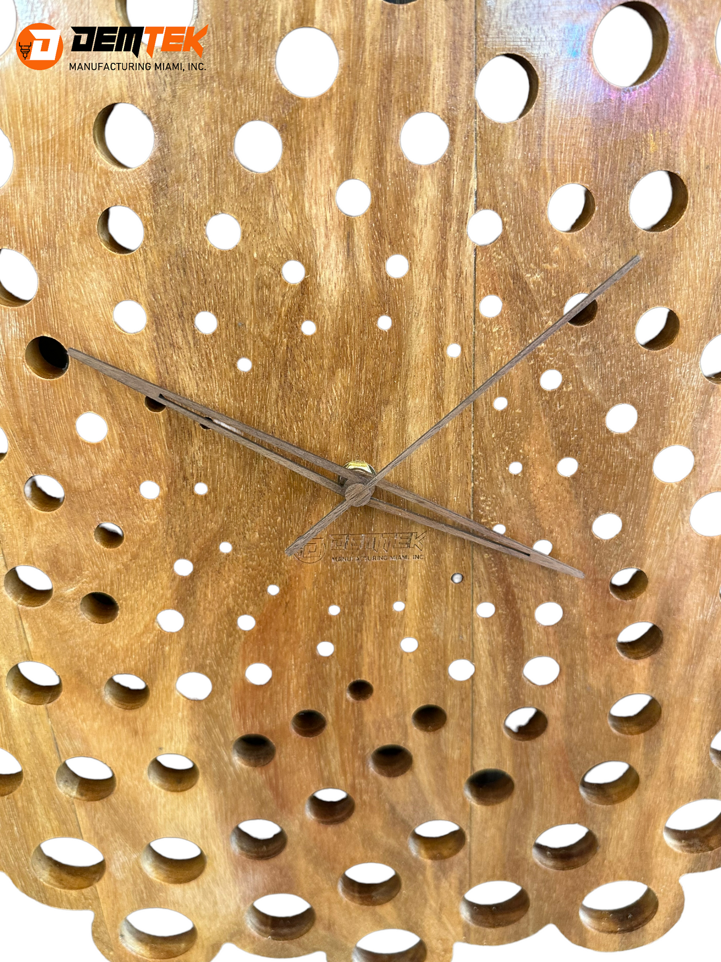 DEMTEK "Wooden Treasure" Wooden Clock