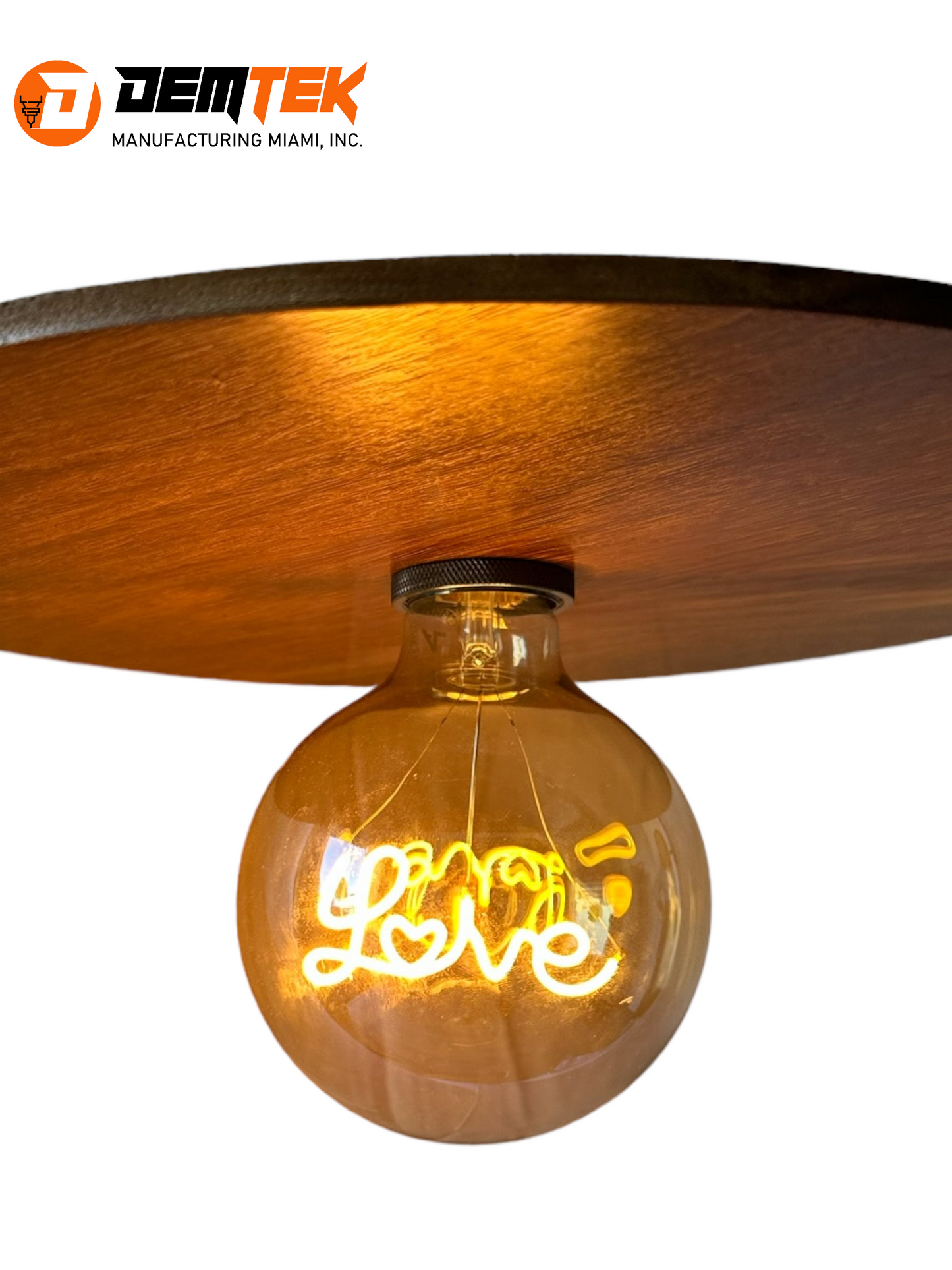 DEMTEK "Love" Pendant Light (Bulb Included)