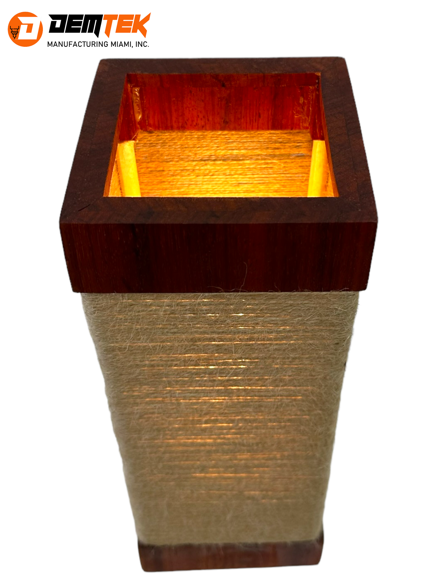 DEMTEK "The Wooden Lantern" Table Lamp