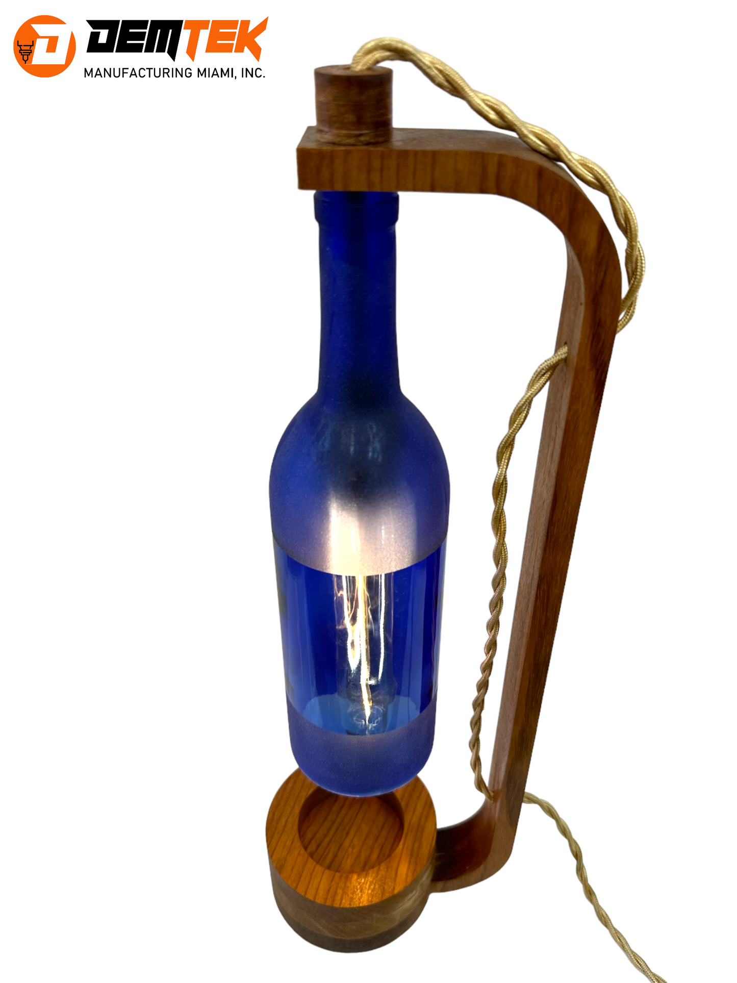 DEMTEK "The Blue Bottle" Table Lamp