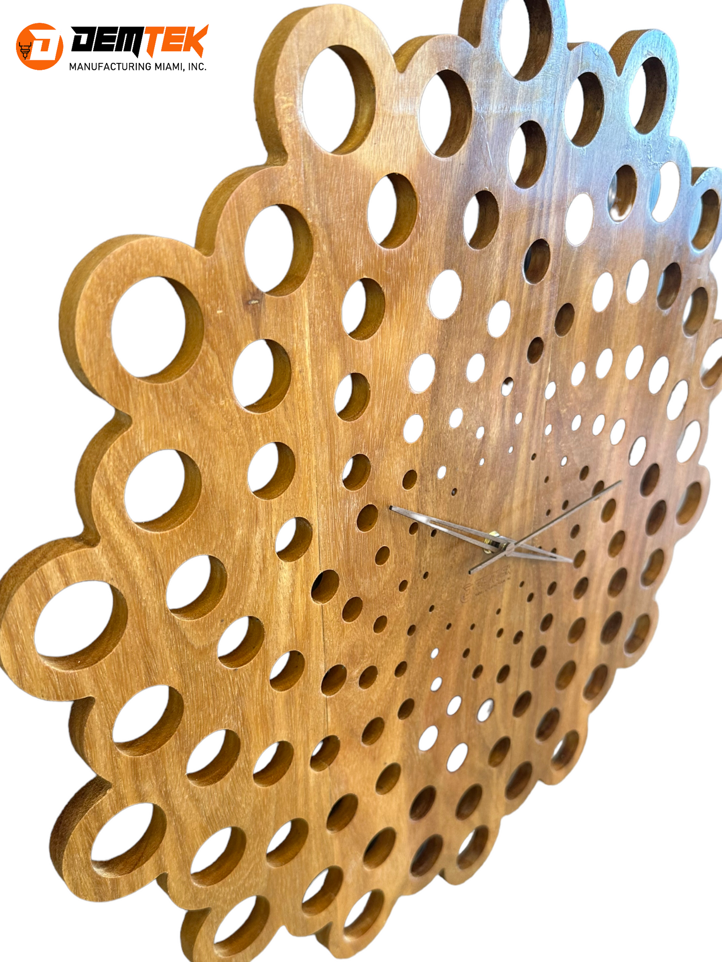 DEMTEK "Wooden Treasure" Wooden Clock