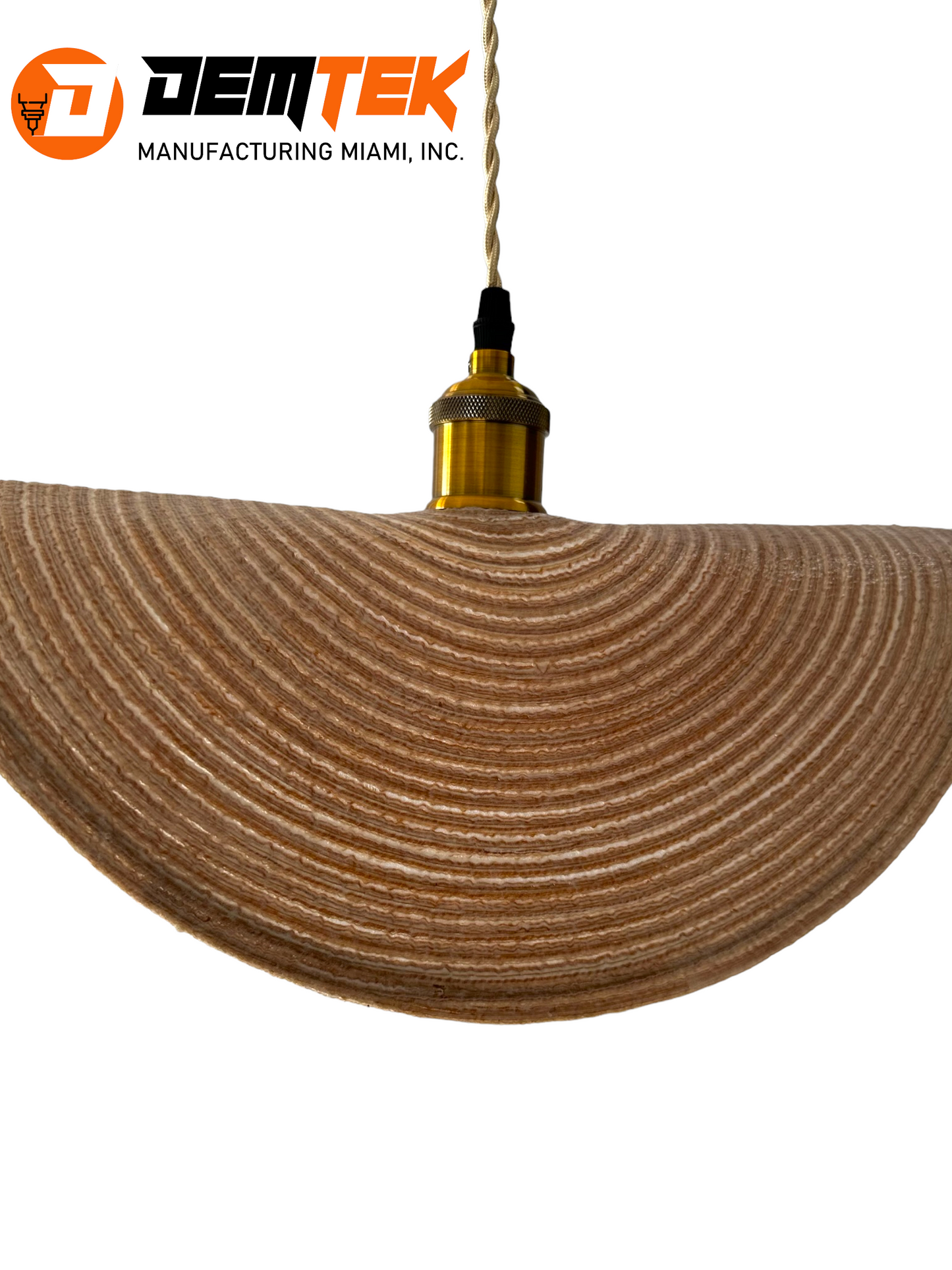 DEMTEK "The Shady Lady" Pendant Light (Bulb Included)