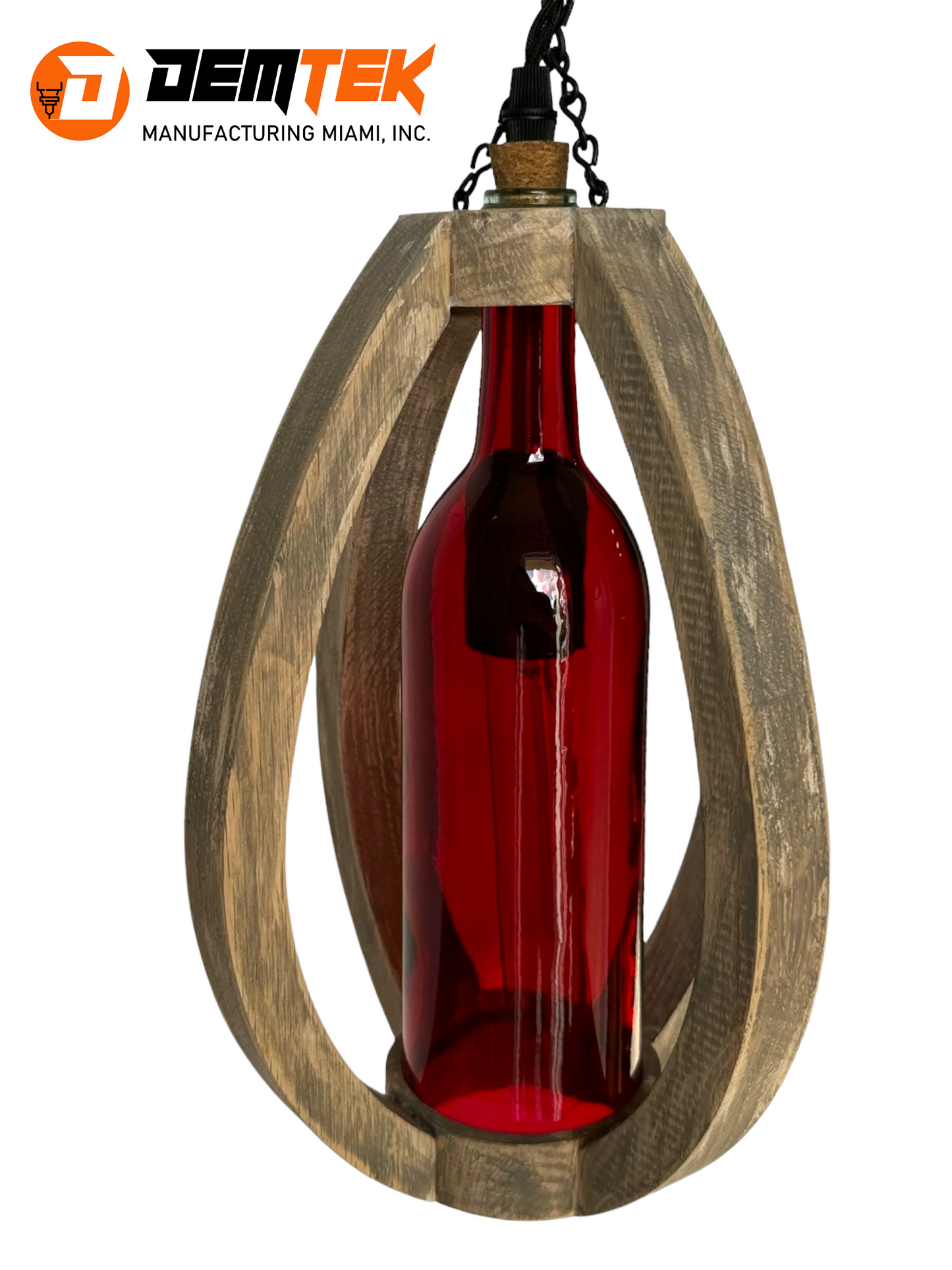 DEMTEK "The Wine Bottle" Pendant Light (Bulb Included)