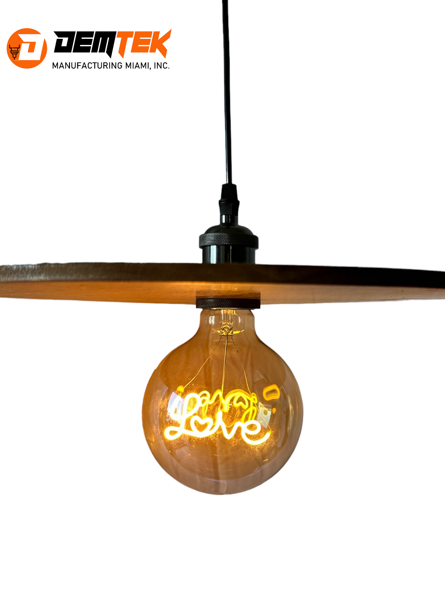 DEMTEK "Love" Pendant Light (Bulb Included)