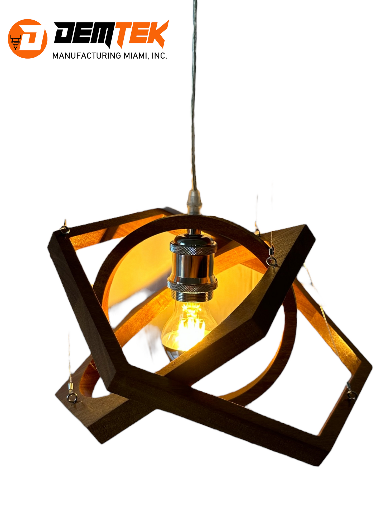 DEMTEK "The Vibrant Sight" Pendant Light (Bulb Included)