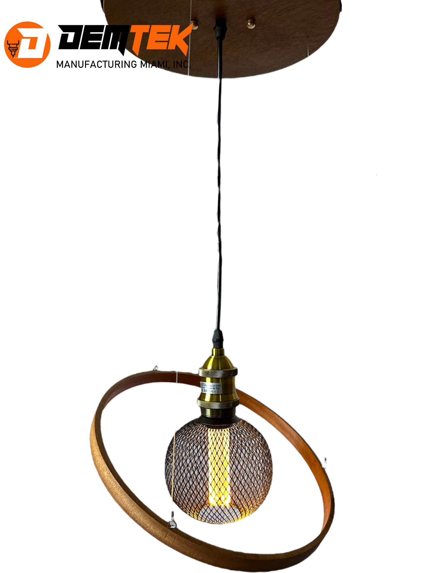 DEMTEK "The Orbit" Pendant Light (Bulb Included)