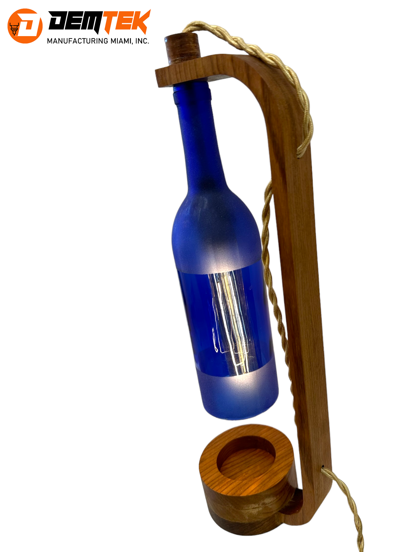 DEMTEK "The Blue Bottle" Table Lamp