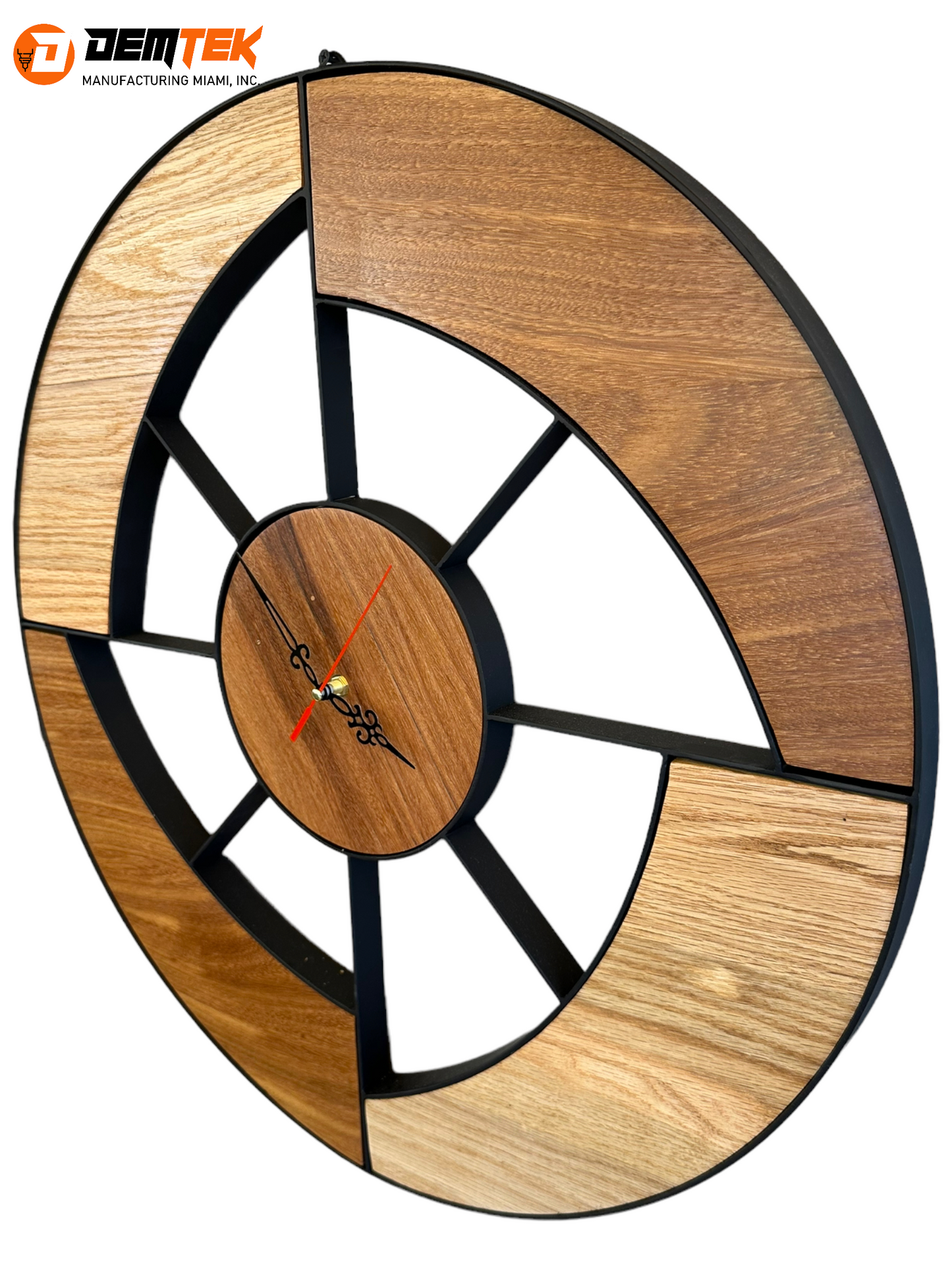 DEMTEK "Wooden Art" Wooden Clock