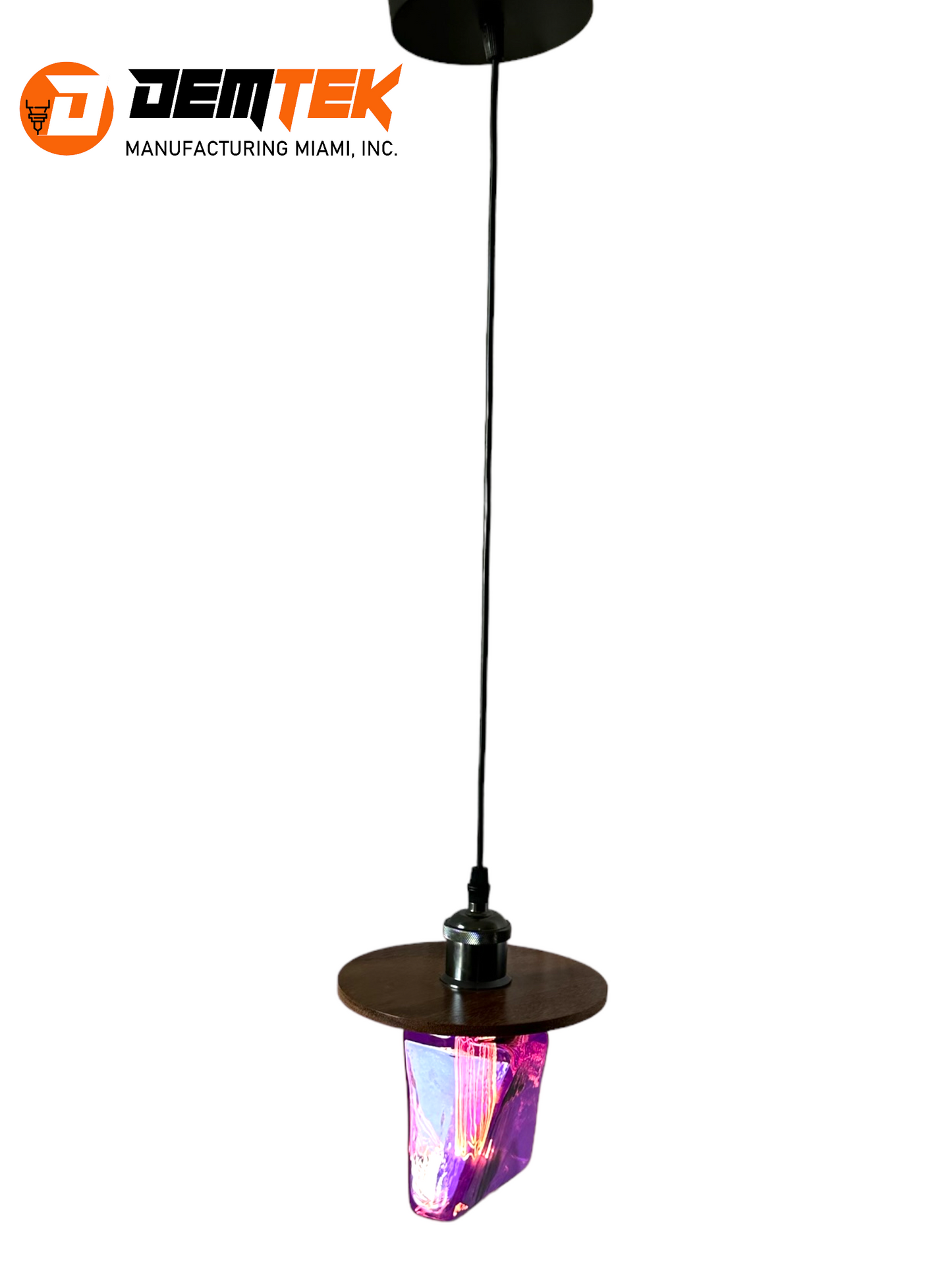 DEMTEK "The Purple Odyssey" Pendant Light (Bulb Included)