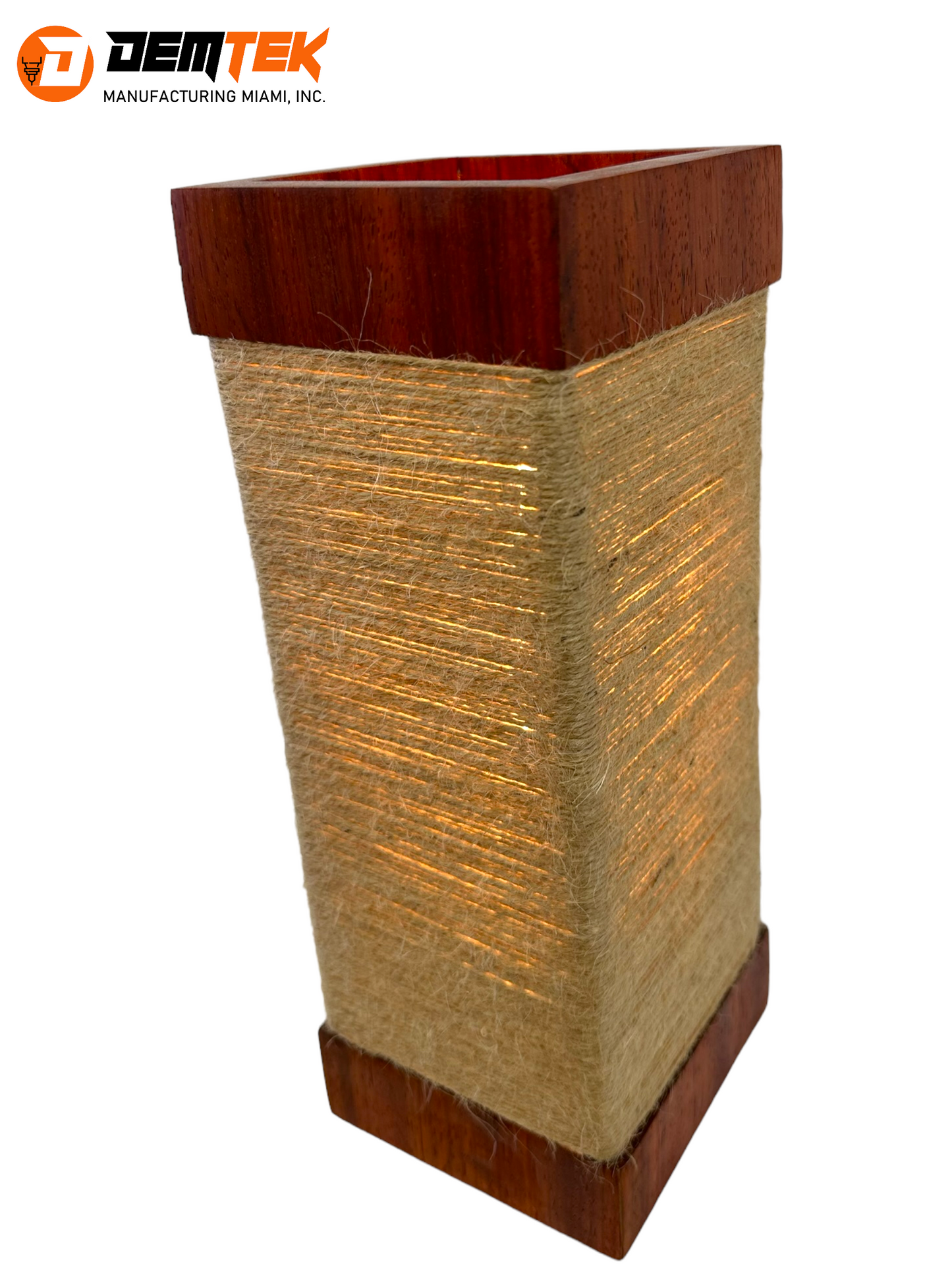 DEMTEK "The Wooden Lantern" Table Lamp