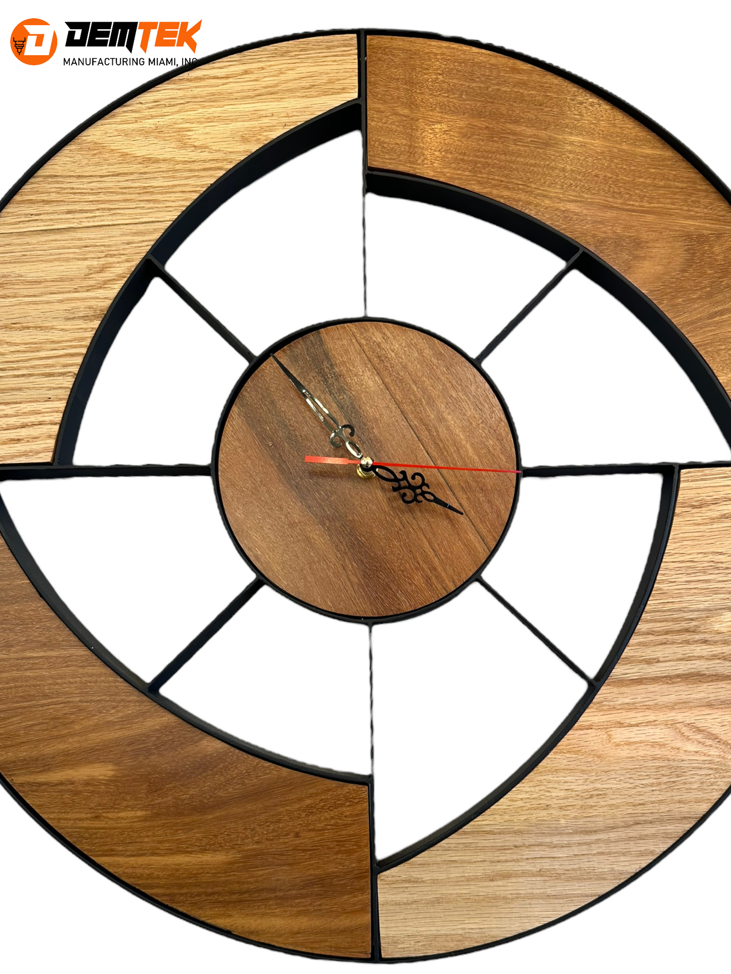 DEMTEK "Wooden Art" Wooden Clock