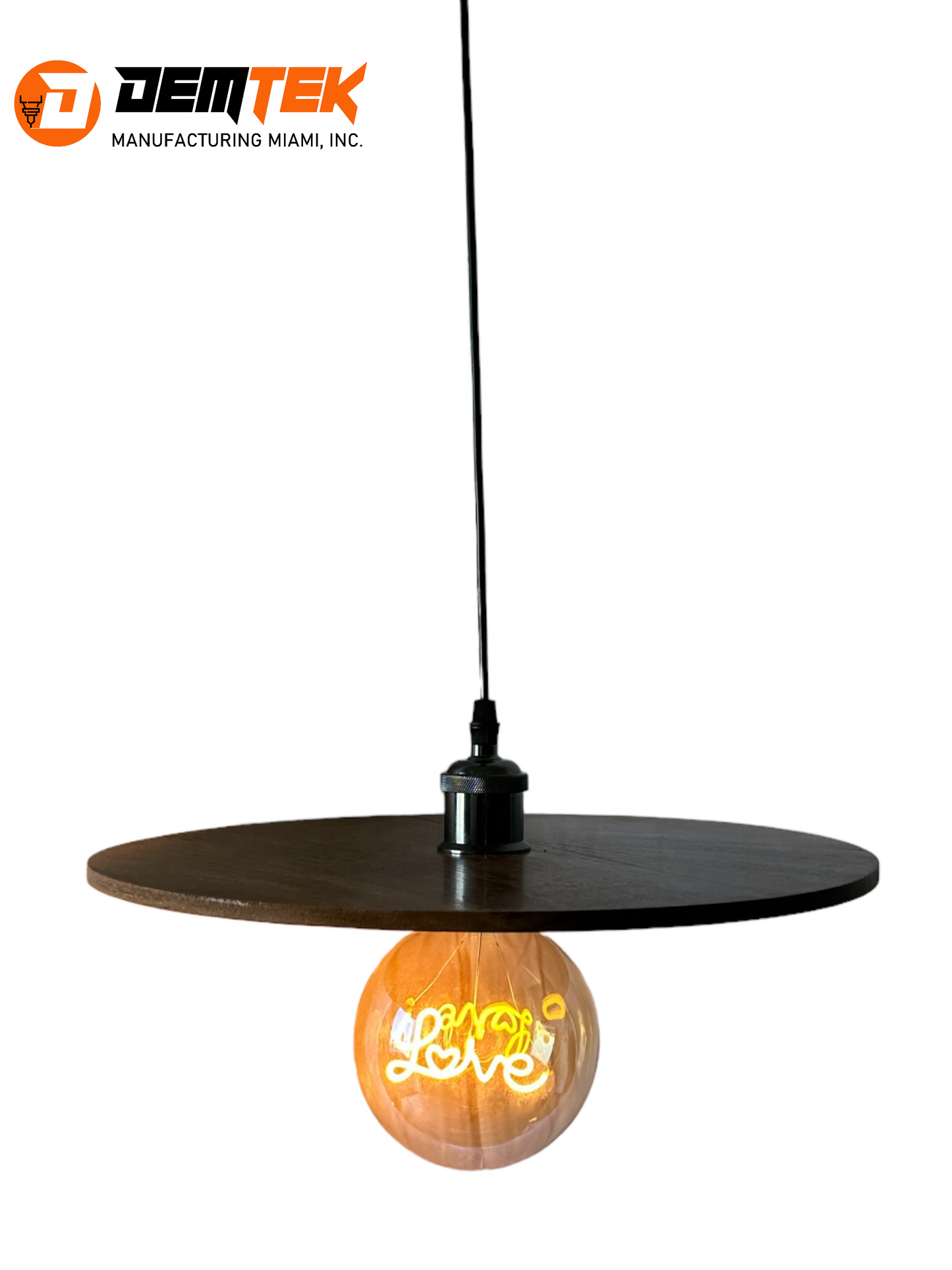 DEMTEK "Love" Pendant Light (Bulb Included)