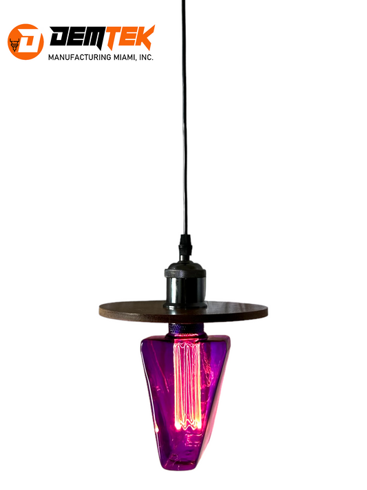 DEMTEK "The Purple Odyssey" Pendant Light (Bulb Included)