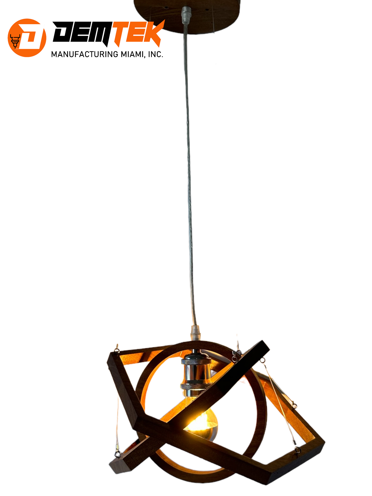 DEMTEK "The Vibrant Sight" Pendant Light (Bulb Included)