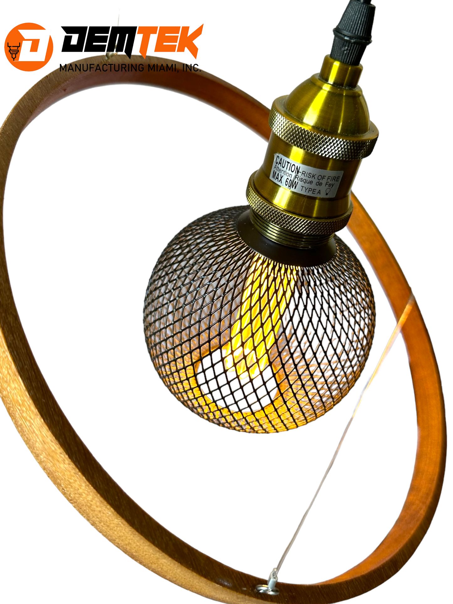 DEMTEK "The Orbit" Pendant Light (Bulb Included)