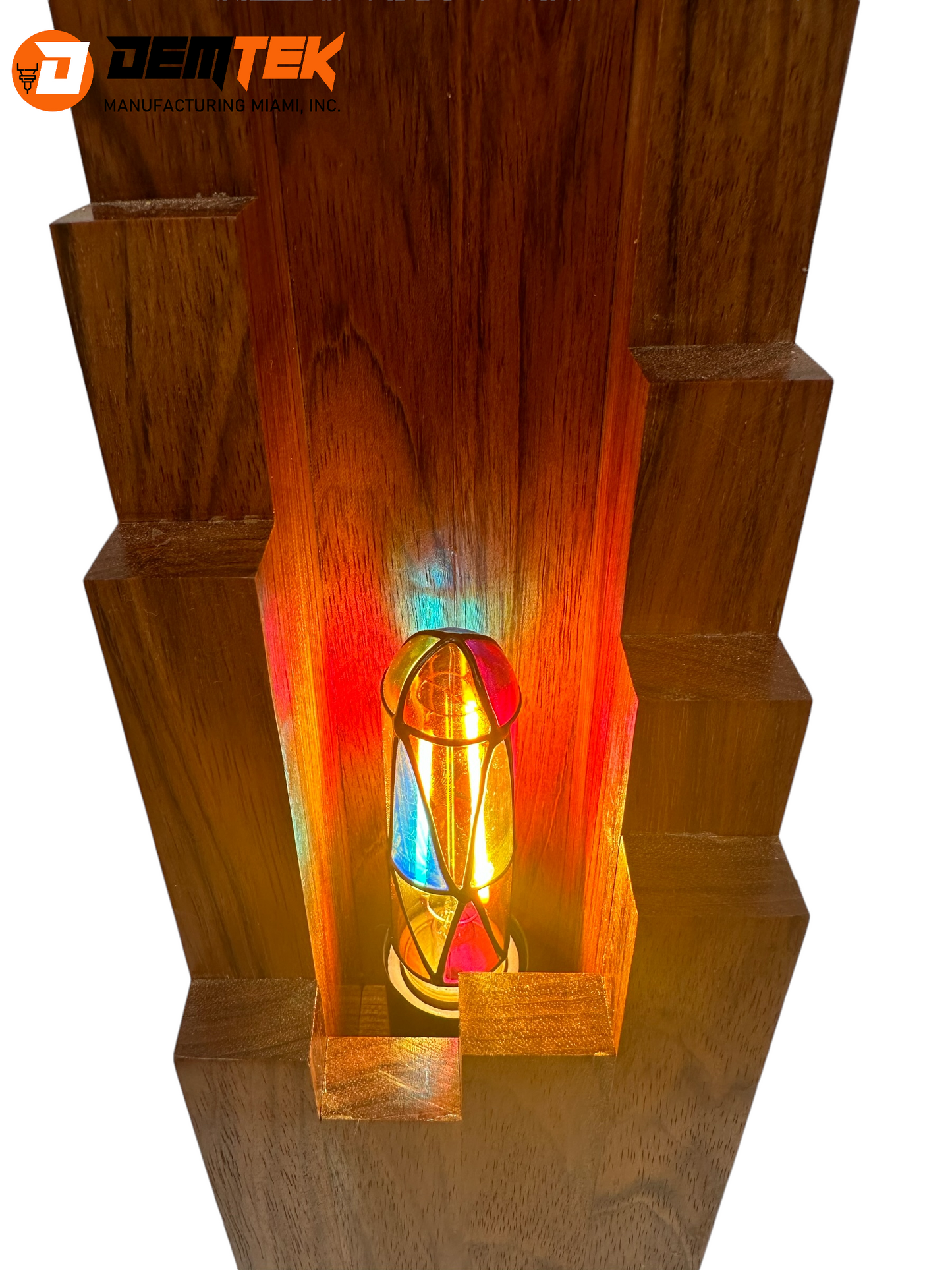 DEMTEK "The Stained Glass Mosaic" Table Lamp