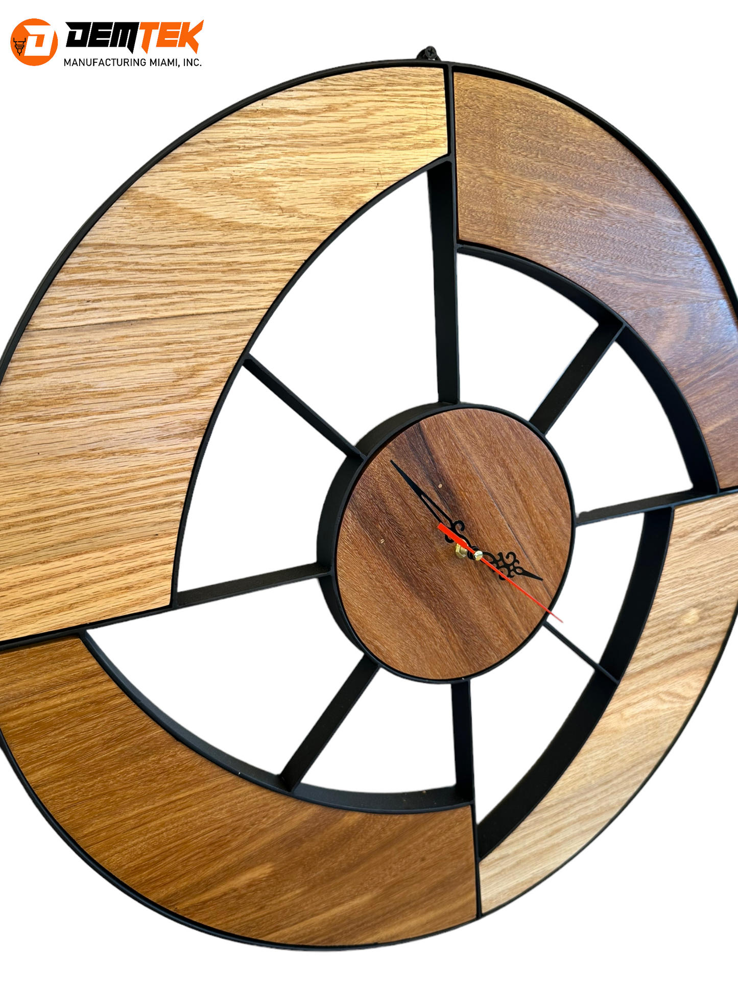 DEMTEK "Wooden Art" Wooden Clock