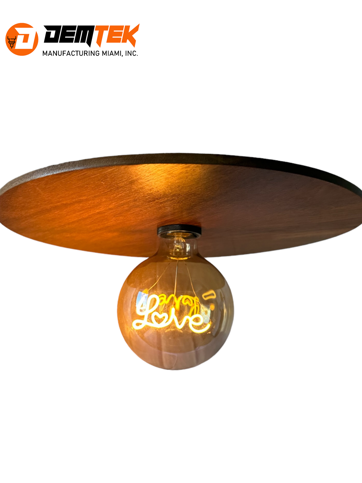 DEMTEK "Love" Pendant Light (Bulb Included)