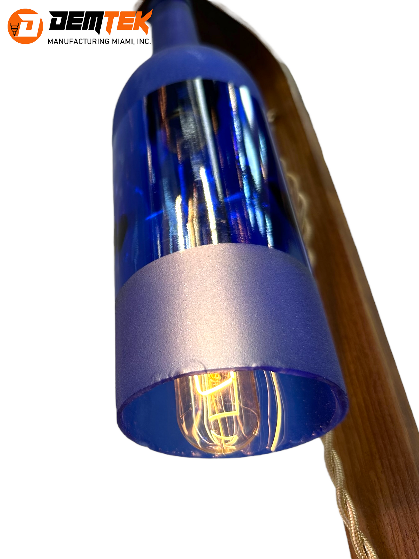 DEMTEK "The Blue Bottle" Table Lamp