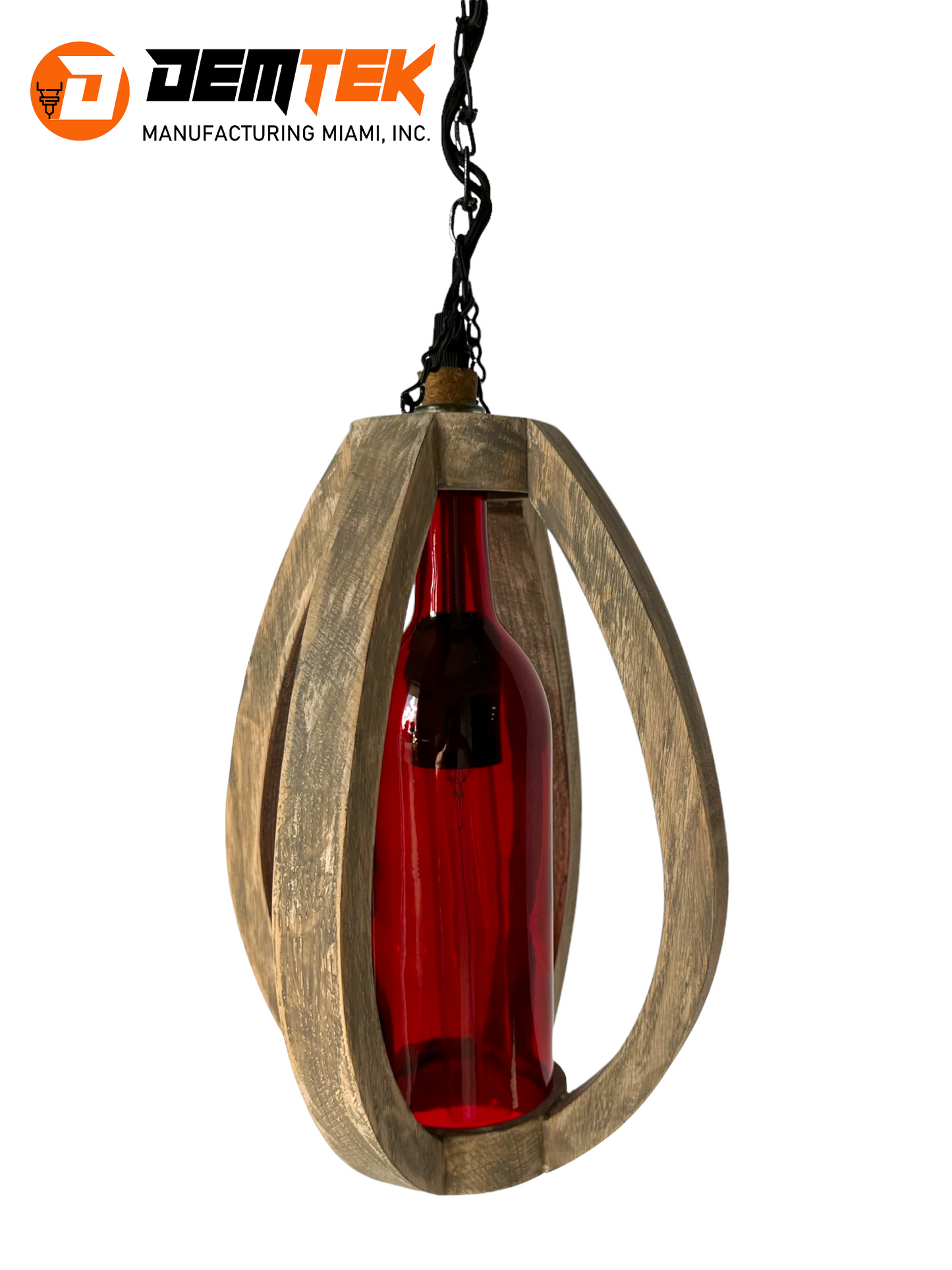 DEMTEK "The Wine Bottle" Pendant Light (Bulb Included)