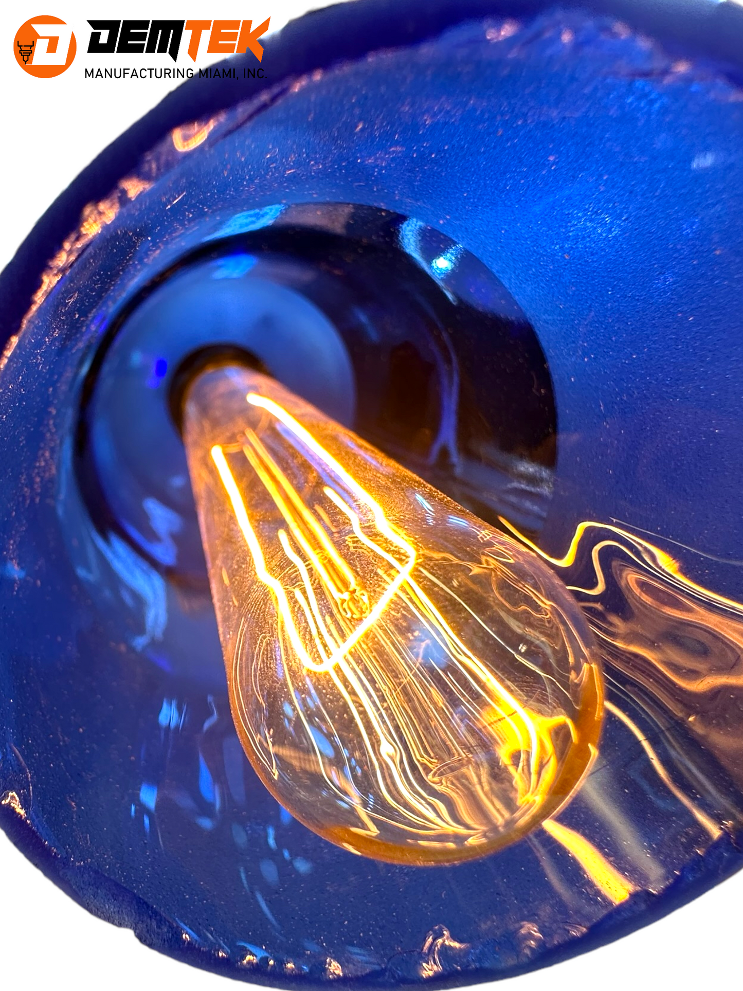 DEMTEK "The Blue Bottle" Table Lamp