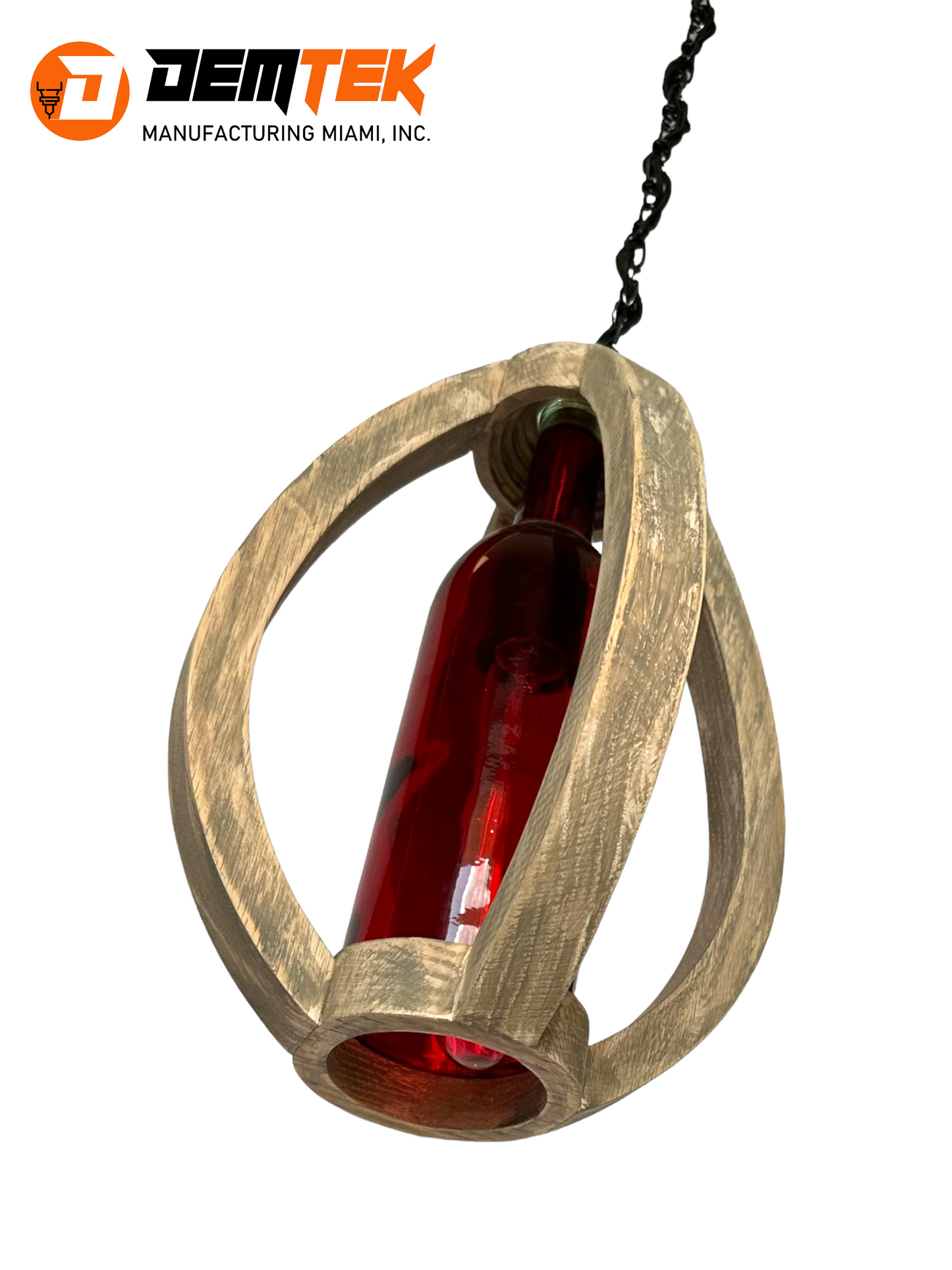 DEMTEK "The Wine Bottle" Pendant Light (Bulb Included)