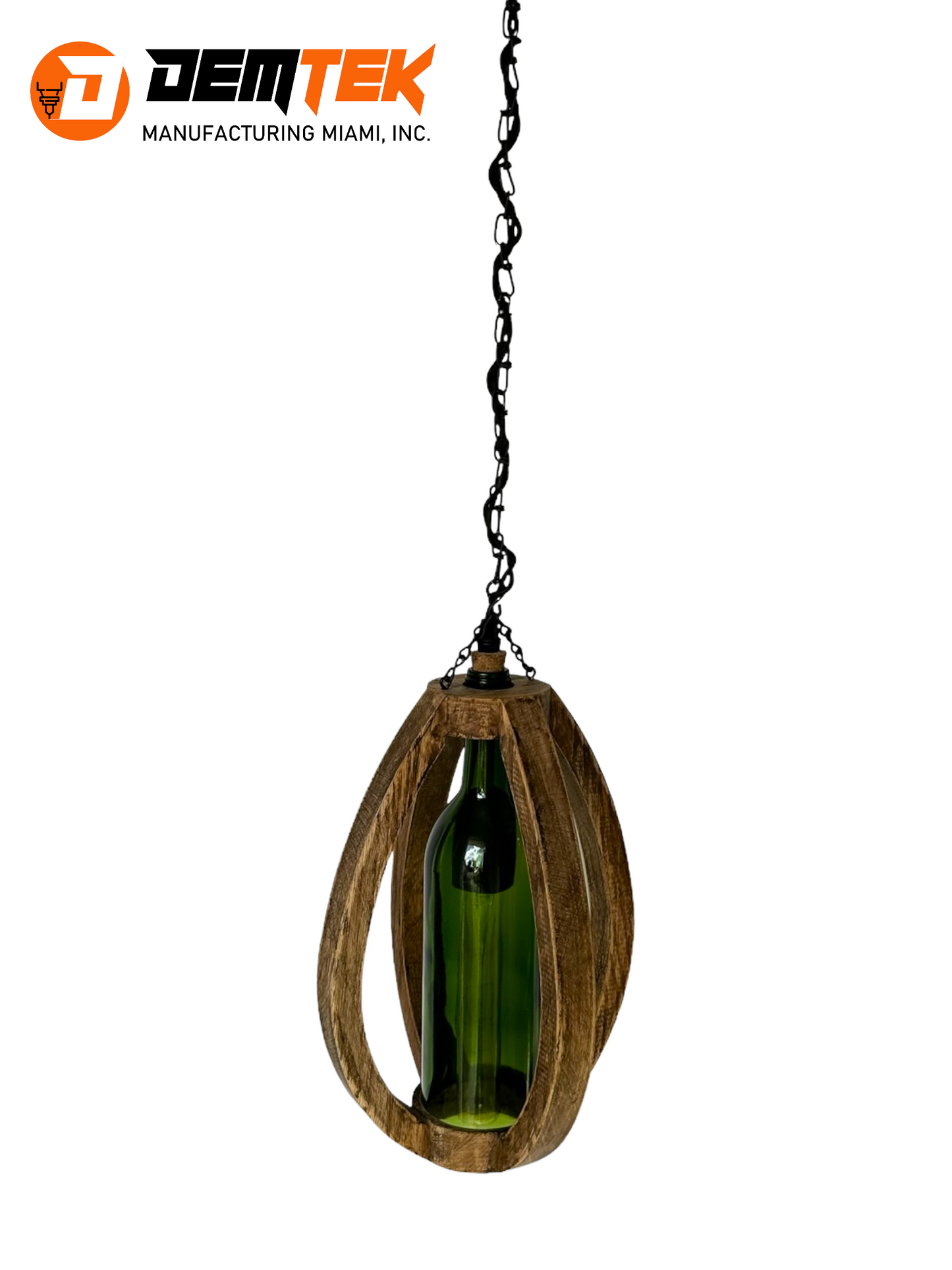 DEMTEK "The Wine Bottle" Pendant Light (Bulb Included)